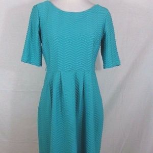 ENFOCUS STUDIO WOMEN GREEN TEXTURED DRESS-SIZE 8